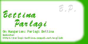 bettina parlagi business card